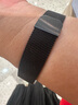臣頌（CHENSONG）適用華為手環(huán)band/7表帶米蘭尼斯磁吸金屬表帶通用華為手環(huán)7nfc版?zhèn)€性潮透氣腕帶替換帶黑色 曬單實(shí)拍圖