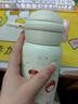 暢印雙飲吸管水杯女生高顏值316不銹鋼彈跳保溫杯大容量網(wǎng)紅可愛杯子 粉色-蘋果狗狗【雙飲星球】 曬單實(shí)拍圖