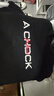 A CHOCK【Achock官方店】logo刺繡短袖T恤男女25ss新款潮牌美式寬松短袖 黑色 M 曬單實(shí)拍圖