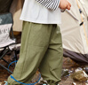 嘟嘟家寶寶褲子春裝兒童休閑褲洋氣男童工裝褲女童童裝衣服 軍綠色 110 曬單實拍圖