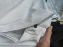 星禾萊寬松垂感黑色襯衫男長(cháng)袖春秋高級感痞帥男士休閑男裝白襯衣潮 白色 L 110-127斤 曬單實(shí)拍圖