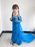 憶清絕冰雪奇緣兒童愛(ài)莎公主裙女童艾莎連衣裙春夏季女王兒童生日禮服 單裙子（純棉內襯） 120 曬單實(shí)拍圖