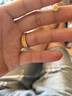 中國黃金（CHINA GOLD）黃金戒指女銅錢戒指古法足金錢幣戒指財源滾滾送老婆女友生日禮物 圈號17 約1.2g 曬單實拍圖