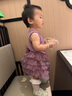 迪士尼（Disney）女童夏季套裝2025新款女寶寶背心上衣可愛蛋糕裙tutu裙洋氣兩件套 紫色 90 cm 曬單實拍圖