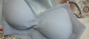 氧心（YANGXIN）兩件裝夏季內(nèi)衣女聚攏無痕胸罩無鋼圈背心式美背運動女士文胸 香檳+淺紫【吊帶款】 XL 曬單實拍圖