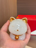 楚象琉璃玉招財貓把玩手把件新中式家居高級感裝飾品送朋友生日禮物 好運(yùn)貓【禮盒裝】 曬單實拍圖