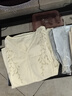 子牧棉麻2025夏裝 女文藝復(fù)古套裝五分袖V領(lǐng)刺繡襯衫闊腿褲兩件套8355 杏色上衣+麻本色褲子 XL (建議125-135斤) 曬單實拍圖