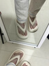 斤慕拖鞋女夏季外穿人字拖厚底增高新款防滑臭海邊沙灘洗澡踩屎感 踩屎感人字拖【38-39碼】牛奶白 曬單實(shí)拍圖