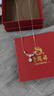 老鳳祥S999足銀項鏈女士經(jīng)典百搭氣質(zhì)高級感紀念日生日禮物送女友老婆 【一克拉】紫藤花開項鏈 曬單實拍圖
