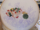 東方美繡新款刺繡diy手工自繡蘇繡古風制作團扇絲帶繡初學者手工課自己刺繡DIY繡品繡花材料包 一荷夏意材料包+輔助繡繃 曬單實拍圖