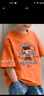 迪士尼（Disney）哪吒長(cháng)袖t恤兒童純棉衣服秋季新款中大童男孩子帥氣寬松百搭上衣 拍大一碼】橘色-風(fēng)云2 【重磅棉】 100 建議身高90-100 曬單實(shí)拍圖
