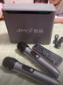Amoi/夏新H6 聲卡音響家庭KTV雙話筒戶外便攜式重低音藍(lán)牙K歌樂器直播音箱 送話筒配件+2個無線話筒+遙控器+軟墊提手+充電線 曬單實(shí)拍圖