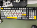 黑爵（AJAZZ）AK980V2三模無線機械鍵盤1萬mAh電池Gasket全鍵熱插拔2U0旋鈕TFT彩屏RGB 原廠黑灰黃 禮物軸V2 曬單實拍圖