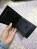 言象男士錢(qián)包短款錢(qián)包卡包一體多功能皮夾子青年時(shí)尚休閑折疊薄款錢(qián)夾 黑色折疊薄款錢(qián)夾 曬單實(shí)拍圖