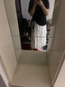 棉致大碼女裝春夏新款胖mm寬松顯瘦蝴蝶結系帶T恤+花邊蛋糕裙兩件套裝 套裝【短裙＋上衣 3XL 建議160-180斤 曬單實(shí)拍圖