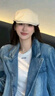 蘇木佰（SOMUBAY）趙昭儀同款復古前進(jìn)帽女春夏季薄款休閑百搭顯臉小貝雷帽報童帽子 黑色 M(56-58cm) 曬單實(shí)拍圖