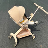 倍貝樂遛娃神器嬰兒推車0-3-6歲用輕便易折疊可坐可躺雙向高景觀溜娃車 云棲米【可坐可躺+雙向推行+全棚】 曬單實(shí)拍圖