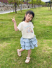 G.DUCKKIDS小黃鴨童裝女童套裝夏裝兒童寶寶衣服2025新款女孩夏季短袖蛋糕裙 圖片色套裝 130 (建議115-125cm 5.2-7周歲) 曬單實(shí)拍圖
