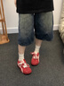 瑜尚臻品 小蘋(píng)果紅色德訓鞋子女士 運動(dòng)小白板鞋登山休閑百搭跑徒步高顏值 37 -圓頭德訓鞋 曬單實(shí)拍圖