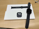 Apple/蘋果 Watch Series 10 智能手表GPS款46毫米亮黑色鋁金屬表殼黑色運動型表帶S/M MX263CH/B 曬單實拍圖