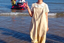 班尼路（Baleno）S&K時(shí)尚潮流純棉短袖t恤女2025夏季新款扎染設(shè)計(jì)寬松透氣百搭上衣 曬單實(shí)拍圖