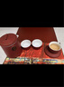 蘇氏陶瓷（SUSHI CERAMICS）國(guó)潮宮廷紅旅行茶具故宮禾黍一壺三杯茶巾功夫茶具禮盒套裝伴手禮 曬單實(shí)拍圖