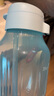 特百惠（Tupperware）水力瓶1.2L超大容量夏季戶外運(yùn)動(dòng)水杯子帶吸管便攜冷水壺馬卡藍(lán) 曬單實(shí)拍圖