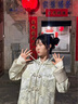 DWRW大碼胖mm新中式國(guó)風(fēng)唐裝女輕奢高級(jí)感盤(pán)扣外套連衣裙兩件套200斤 單件外套 M 建議[80-100斤] 曬單實(shí)拍圖