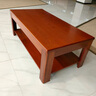 東業(yè)家具 辦公家具商務(wù)沙發(fā)配套木質(zhì)雙層茶幾1200*600*450mm【長(cháng)幾】 曬單實(shí)拍圖