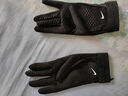 耐克保暖足球手套(1副)春季實(shí)用加絨NIKE THERMA-FIT HF0546 011黑/黑/白 M 曬單實(shí)拍圖
