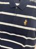 國際米瀾輕奢條紋短袖t恤男士夏季休閑翻領(lǐng)POLO衫刺繡透氣寬松半袖體恤男 森林綠（禮盒裝） XL 曬單實拍圖