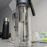 米家玻璃杯 雙層帶茶隔水杯 耐高溫泡茶杯  加厚透明杯子400mL 珍珠白 曬單實拍圖