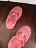 Melissa（梅麗莎）包頭搭扣圓頭厚底時(shí)尚透氣休閑小童涼鞋32410 豆沙粉 24 曬單實(shí)拍圖