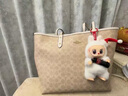蔻馳（COACH）【品牌直供】女士經(jīng)典標志CITY 33大號托特包單肩包CV976SVPWH 曬單實拍圖