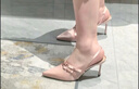 CHARLES&KEITH蝴蝶結(jié)尖頭緞面高跟涼鞋女七夕禮物SL1-60280474 Pink粉紅色 36 曬單實(shí)拍圖