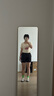回力短袖女2025新款春夏時尚洋氣半袖小個子正肩修身顯瘦高級紅色t恤 曬單實拍圖