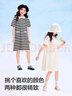 巴拉巴拉童裝女童裙子夏裝連衣裙A型POLO裙中大童時(shí)尚舒適寬松潮 黑白色調(diào)00491 140 曬單實(shí)拍圖