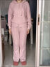 SUSTYLE奢侈高檔品牌女裝條絨運(yùn)動服套裝女外套連帽衛(wèi)衣潮牌休閑兩件套 寶藍(lán)套裝 XL (適合106-115斤) 曬單實拍圖
