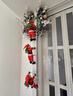 結盟者圣誕節圣誕花環(huán)裝飾品裝飾櫥窗藤條圣誕樹(shù)掛件掛飾場(chǎng)景布置門(mén)掛 植絨小鹿花環(huán)G款 曬單實(shí)拍圖