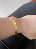 BUKKEHAVE卡家一字紋黃金手鐲999足金包銀手環(huán)不褪色真金鐲子首飾送女友 卡家星鉆手鐲 金2克-總重28克 56圈口 曬單實(shí)拍圖