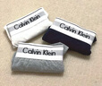 Calvin Klein內(nèi)衣【七夕禮物】男士本命年三條裝ck提花棉質(zhì)三角內(nèi)褲男U2661 998-太空黑/椰青灰/月光白 3條 L 曬單實(shí)拍圖