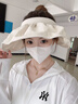 冰絲連帽防曬衣戶外防曬服女款寬松夏季2024新款開衫夏薄款外套潮 白色 M（建議100-110斤） 曬單實(shí)拍圖