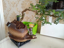 【清香木盆景】飄枝老樁花卉好養(yǎng)綠植盆栽茶桌高檔年貨帶花盆底座 酒壺盆清香木15-20+底座+小沙彌 曬單實(shí)拍圖