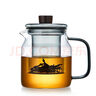 美斯尼 茶壺玻璃泡茶壺 加厚耐熱玻璃泡茶器創(chuàng)意墨色玻璃功夫茶具 墨色壺 1000mL 曬單實拍圖