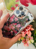 吟悅 適用蘋果15/pro/max手機殼 iPhone全包鏡頭15plus防摔文藝電鍍軟殼網(wǎng)紅ins油畫玫瑰女 【銀色】月季花叢-贈膜+手鏈 蘋果15Promax 曬單實拍圖