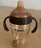 世喜嬰兒鴨嘴杯6個(gè)月以上寶寶學(xué)飲PPSU喝水奶瓶刻度重力球吸管水杯 曬單實(shí)拍圖