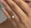 唯一（Winy）莫桑鉆戒925銀戒指女款求婚結(jié)婚紀(jì)念日生日禮物女生實(shí)用銀首飾品 曬單實(shí)拍圖