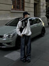 籬人歸美式解構(gòu)廓形a字西褲男壓褶彎刀褲子cleanfit垂感闊腿微喇西裝褲 灰色 XL 135-150斤可穿 曬單實拍圖