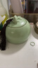 金鑲玉 茶具年年有余茶葉罐 汝瓷花茶罐茶具原礦仿宋汝窯密封儲(chǔ)藏罐 曬單實(shí)拍圖