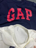 Gap【兩件裝】男女童2025春季新款純棉短袖T恤687268 海軍藍組合 150 cm(12-13歲)亞洲尺碼 曬單實拍圖